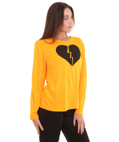 Orange Broken Heart Costume