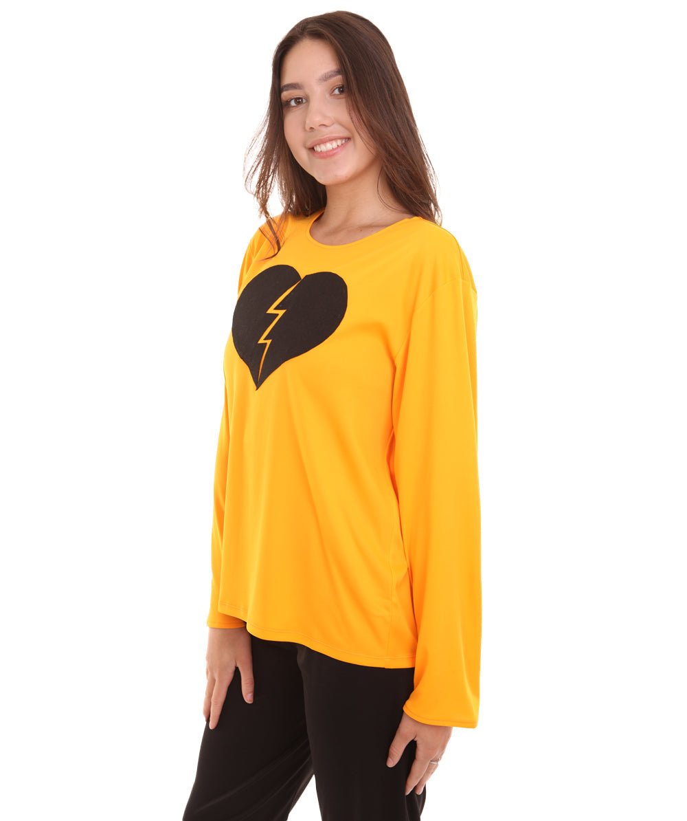 Yellow Broken Heart Costume