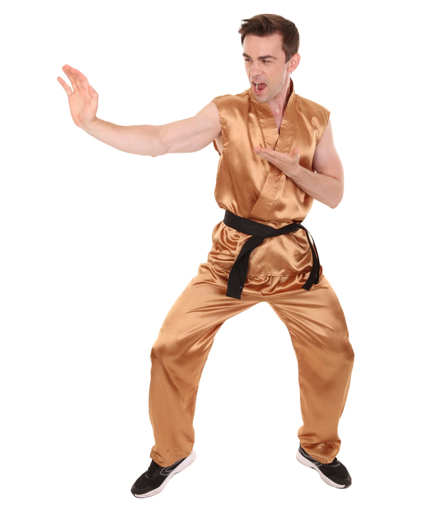 Brown Men's Karate Fancy Costume