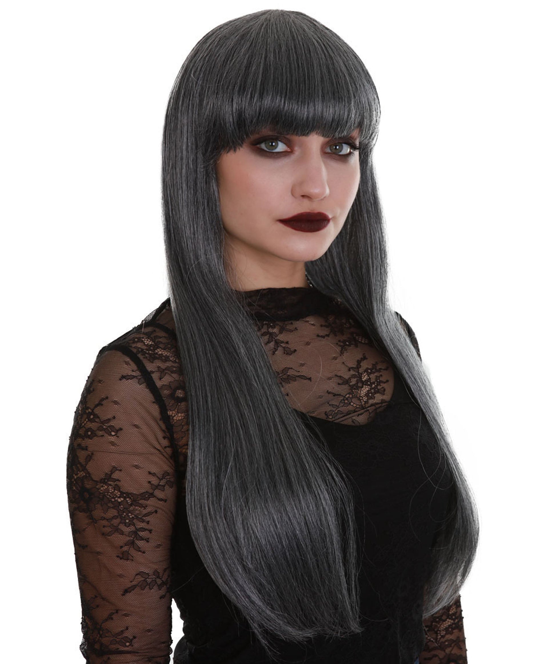 Dark Grey Color Midnight Wig