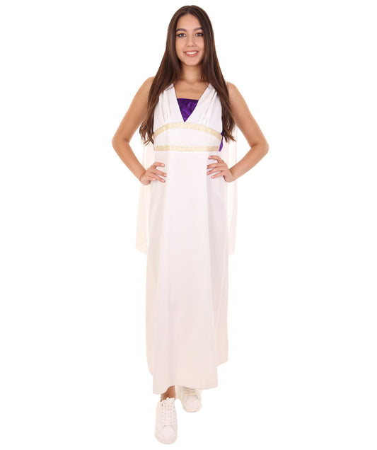 Women's Greek Goddess Costume | White Fancy Costume