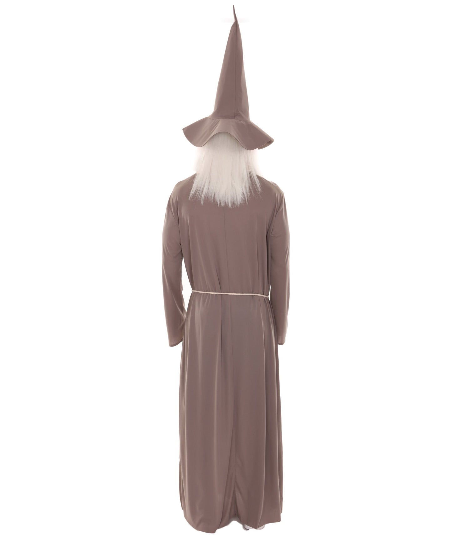 Men's Wizard Hat & Robe TV/Movie Costume | Grey Fancy Costume