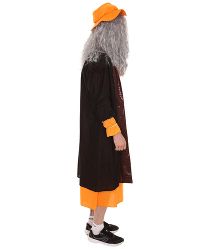 Orange Leonardo Da Vinci Painter Artist Costume 