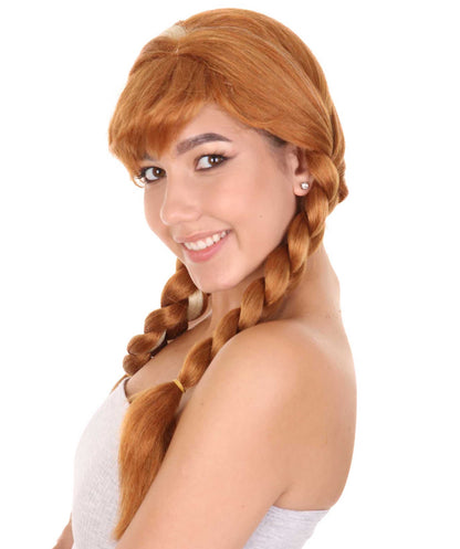 Womens Princess of Kingkom Wig , Brown TV/Movie Wigs , Premium Breathable Capless Cap