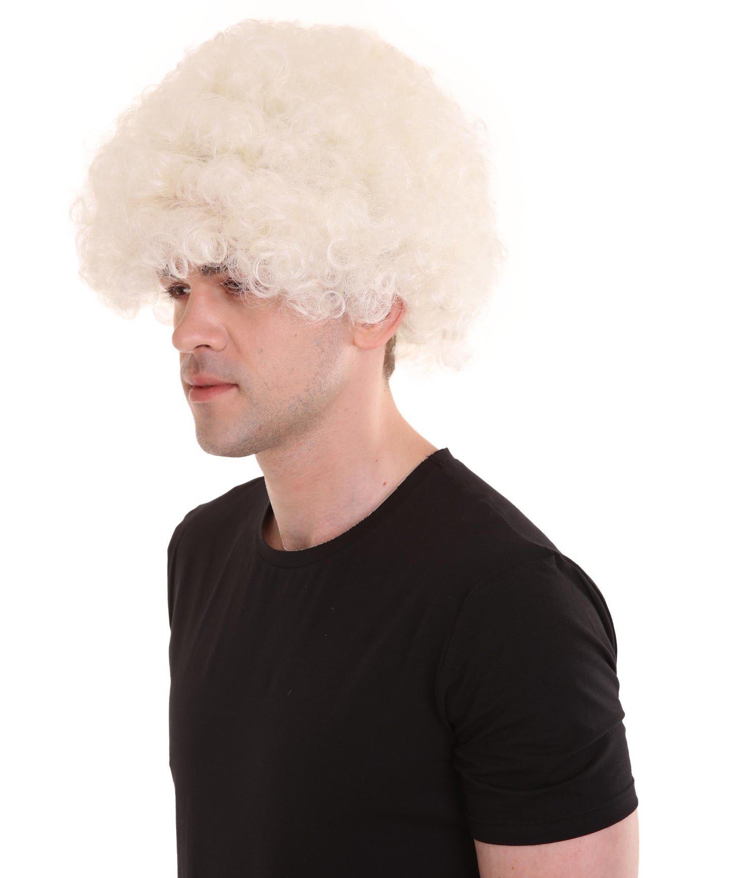 White jumbo sports wig