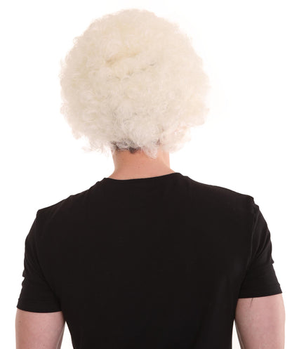 White jumbo sports wig