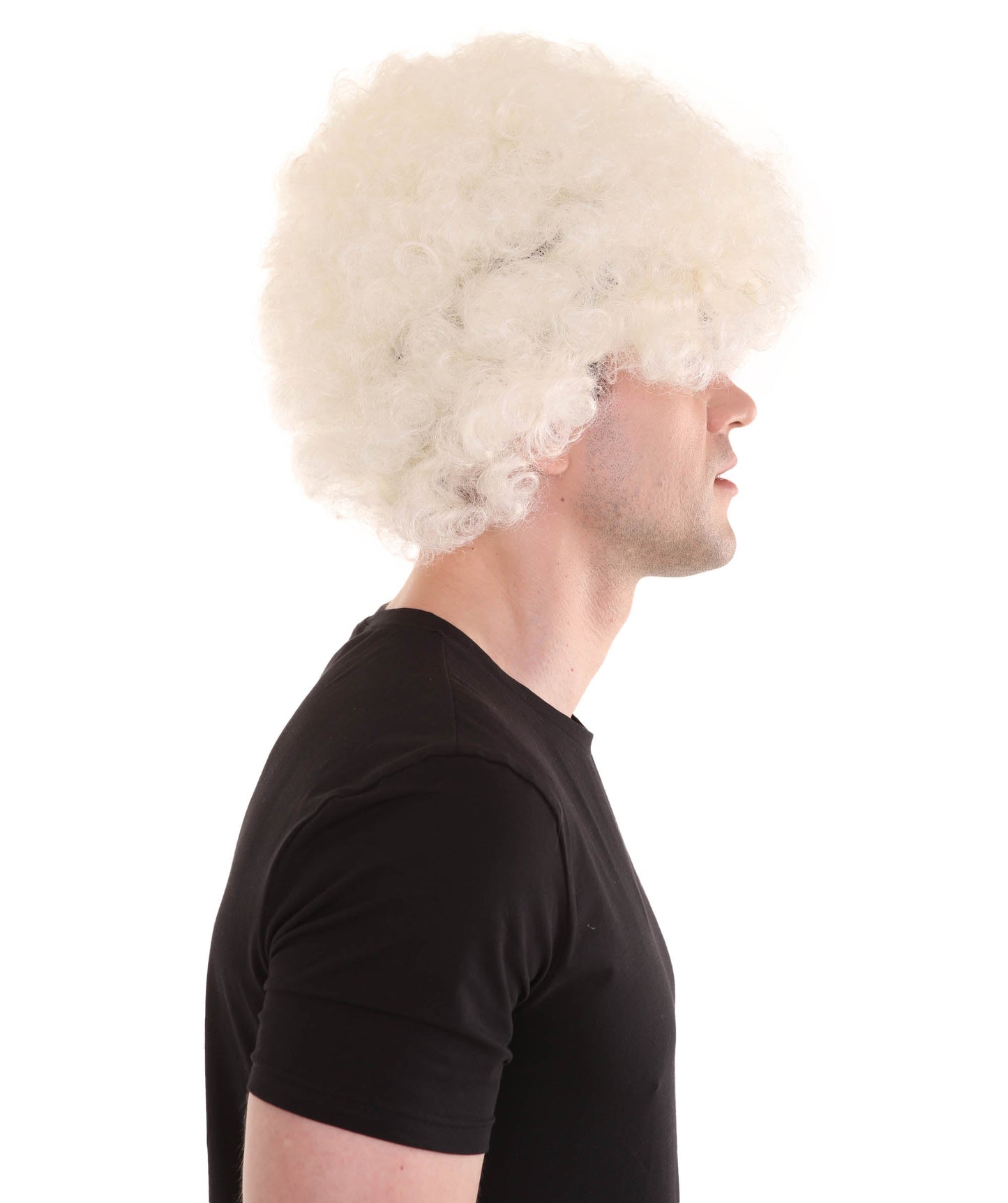 White jumbo sports wig