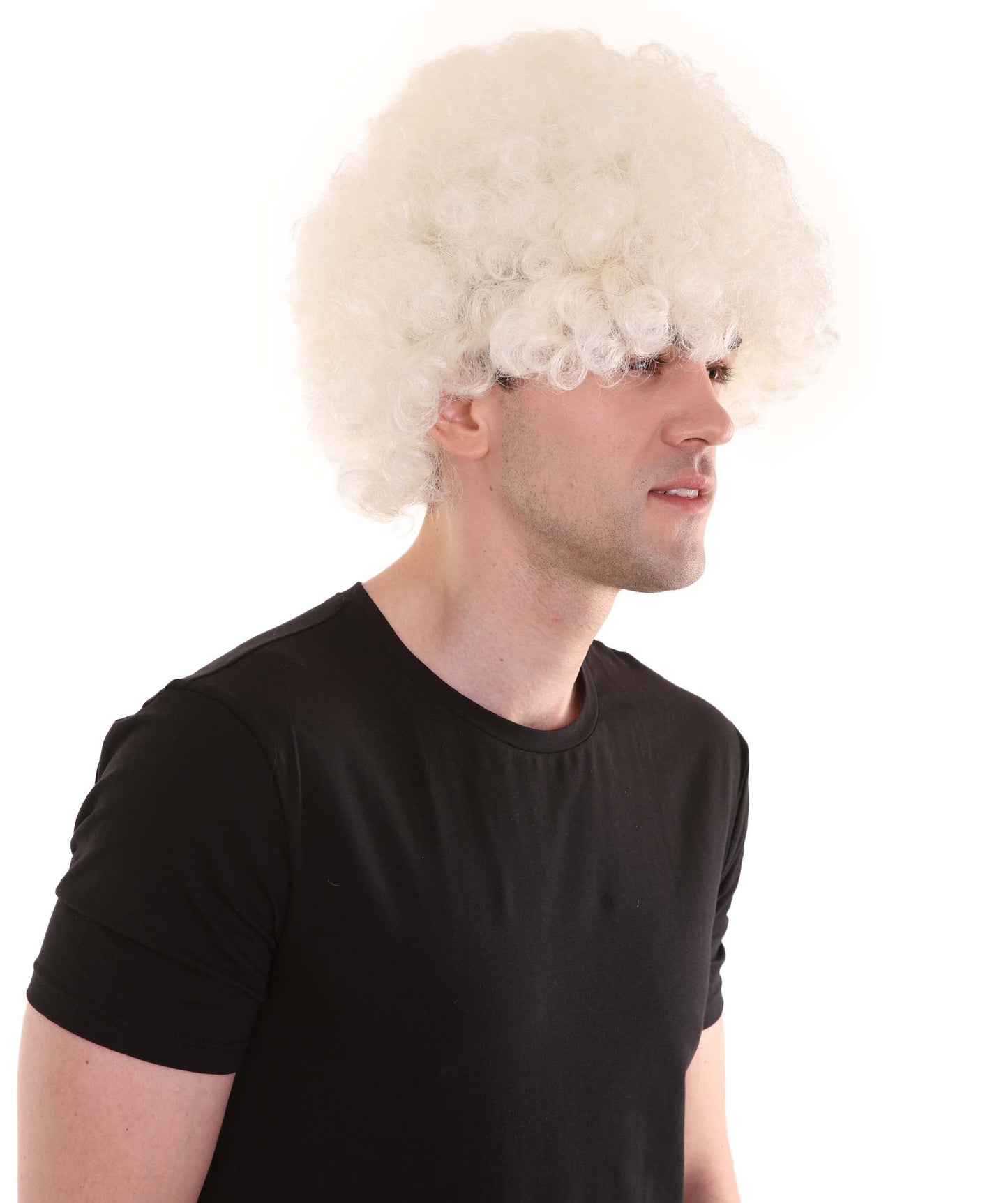 White jumbo sports wig