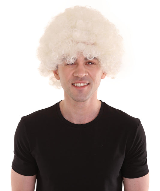 White jumbo sports wig