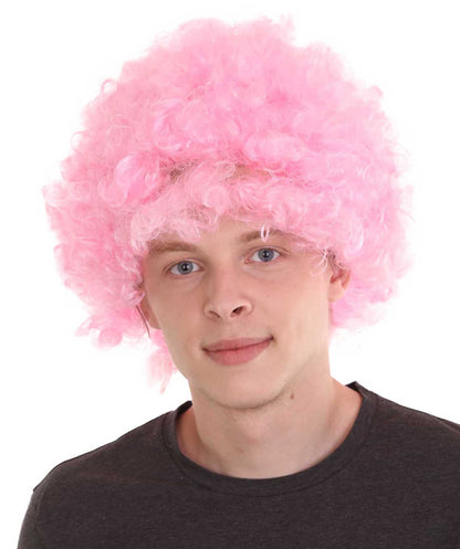 Pink Blue Afro Wig