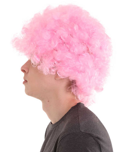 Pink Blue Afro Wig