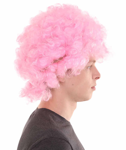 Pink Blue Afro Wig