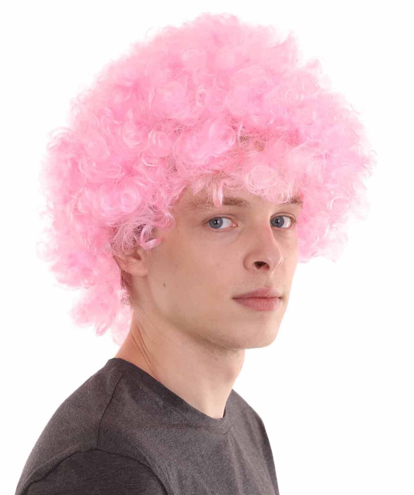 Pink Blue Afro Wig