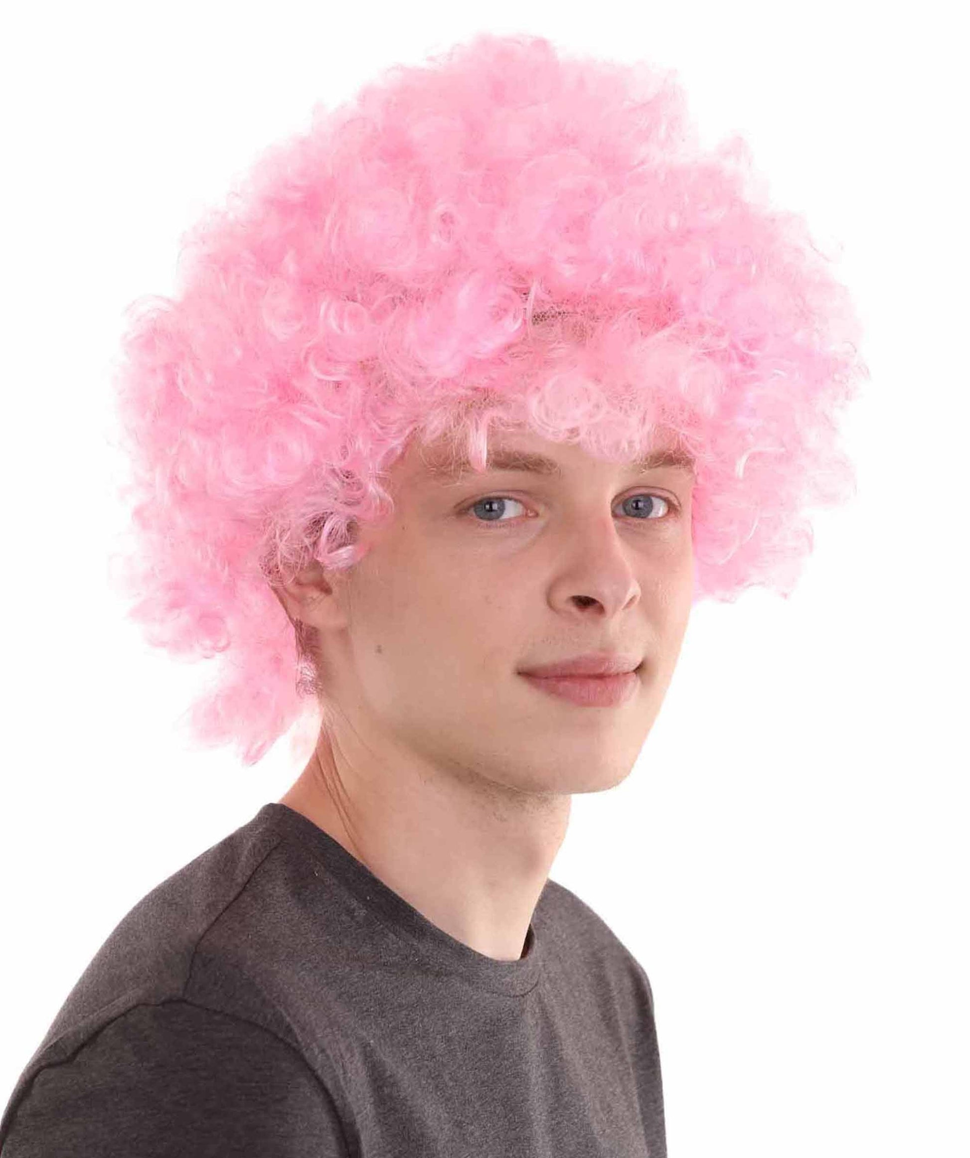 Pink Blue Afro Wig