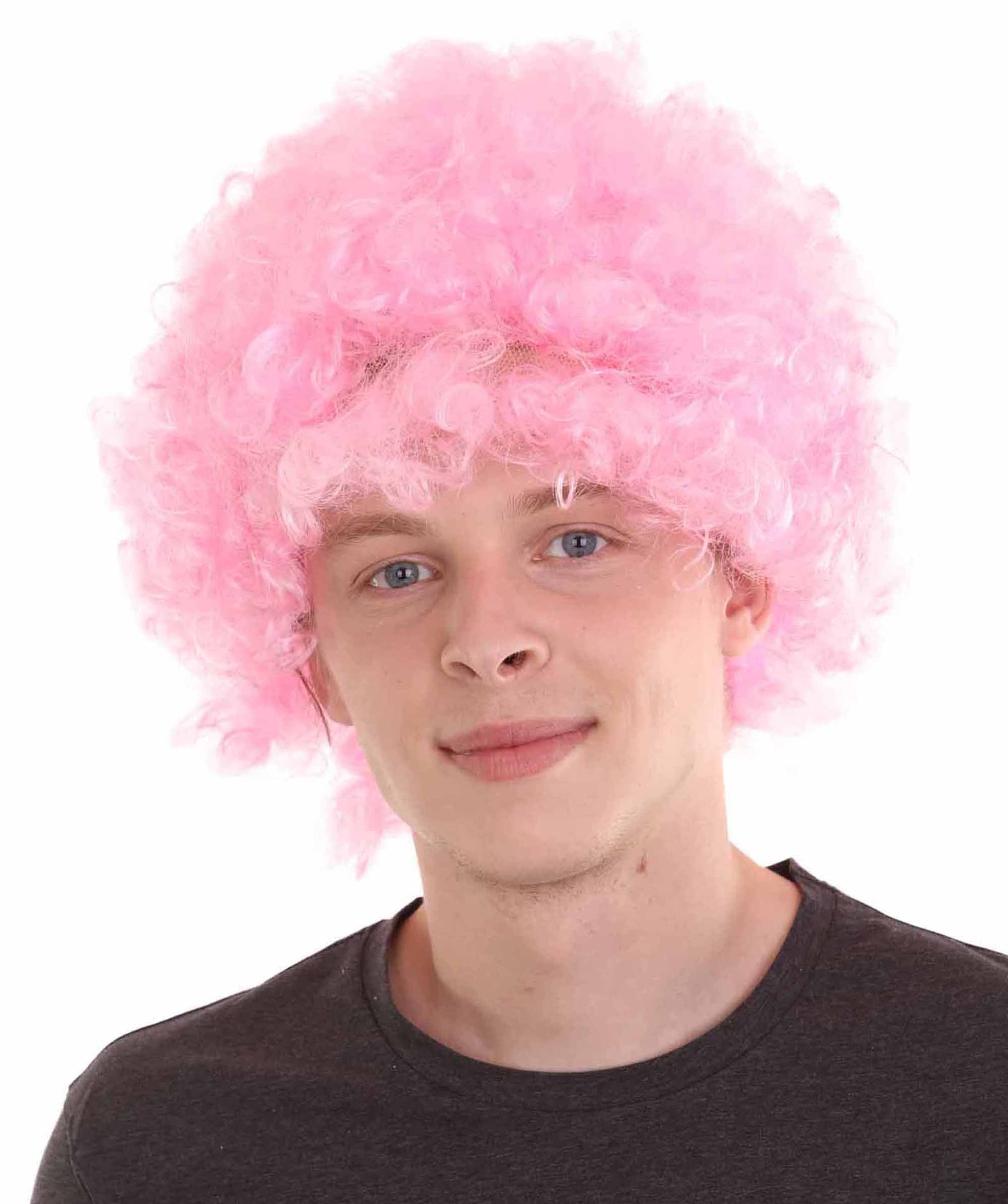 Pink Blue Afro Wig