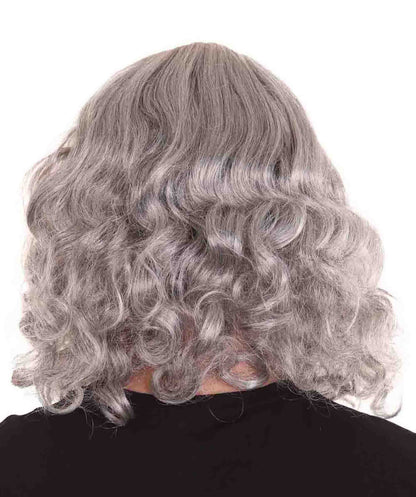 Men's Biblical Wig and Beard Grey Set | Gray Halloween Wig | Premium Breathable Capless Cap