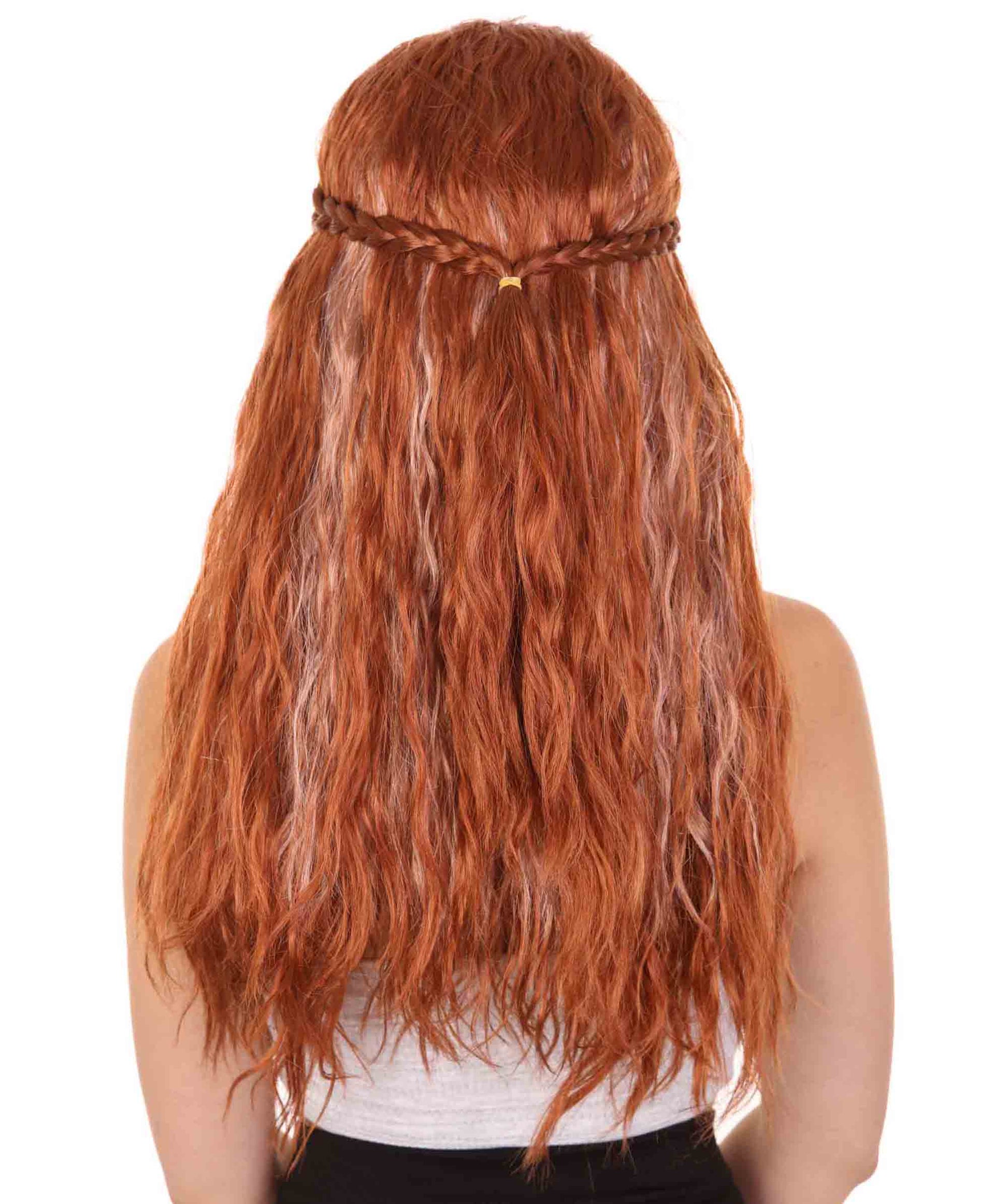 Women's Comic  Auburn Half-wavy Wig