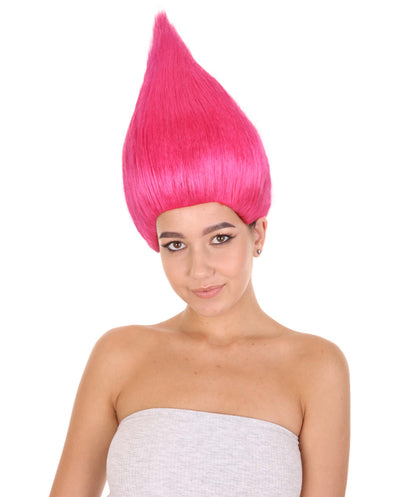 Neon Pink||Unisex Troll Wig