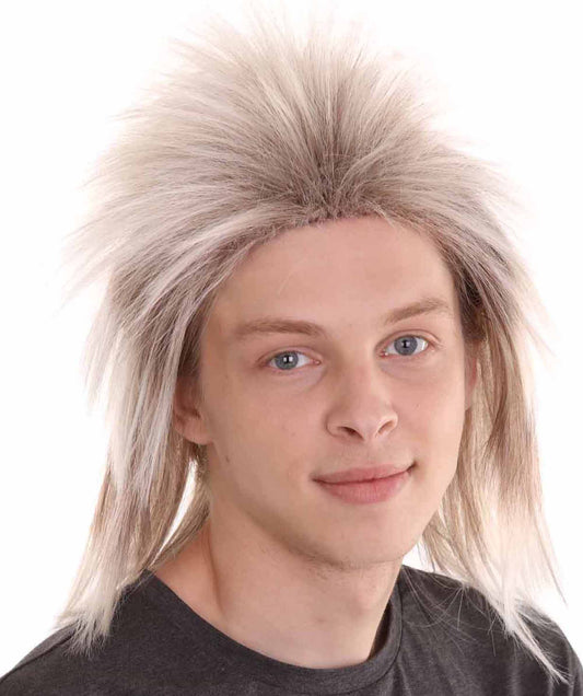 80's Rock Mullet Men's Wig