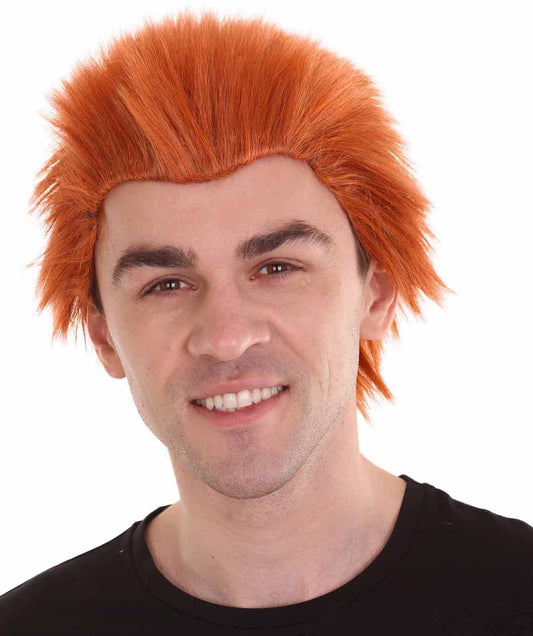 Orange All Back Wig