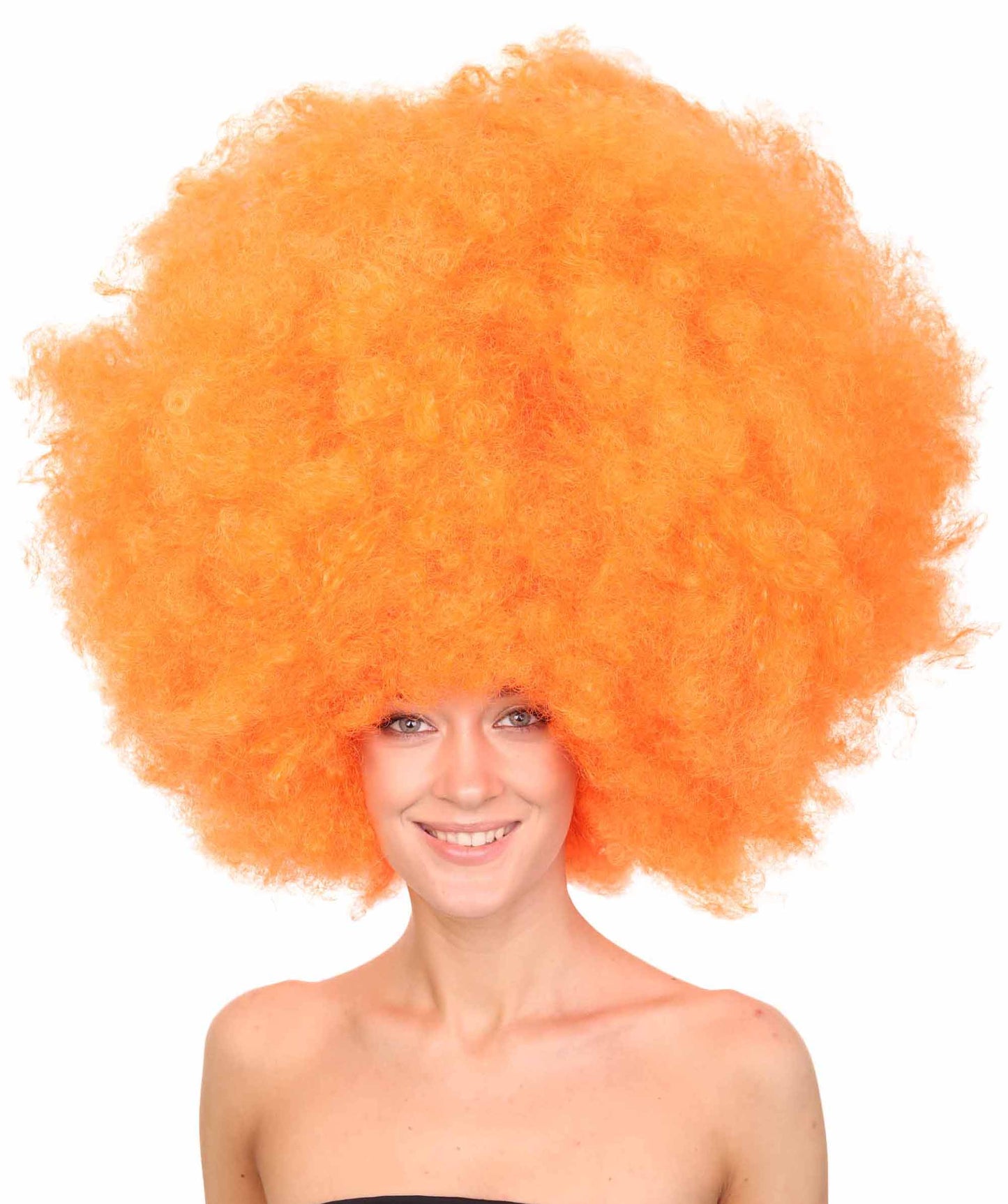 Orange Jumbo Afro Wig