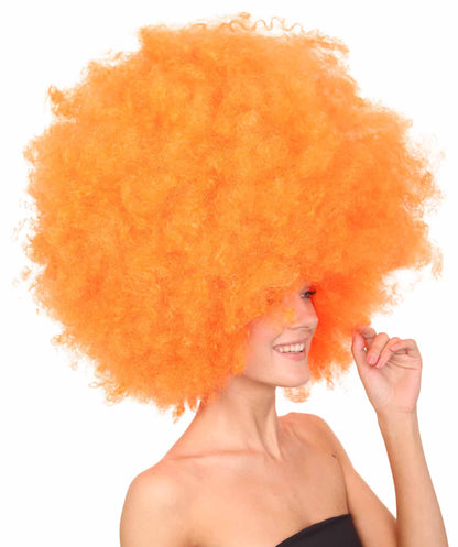 Orange Jumbo Afro Wig