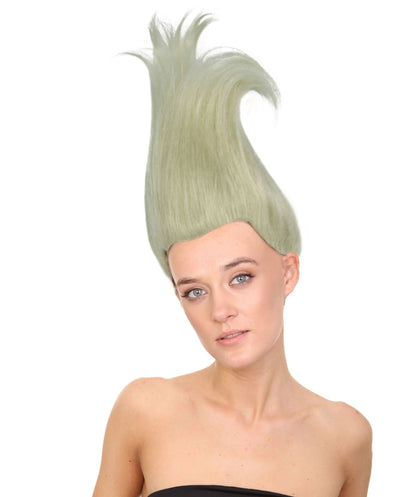 Troll World Tour | Women's Blonde Straight Spiked Troll Wig | Premium Breathable Capless Cap