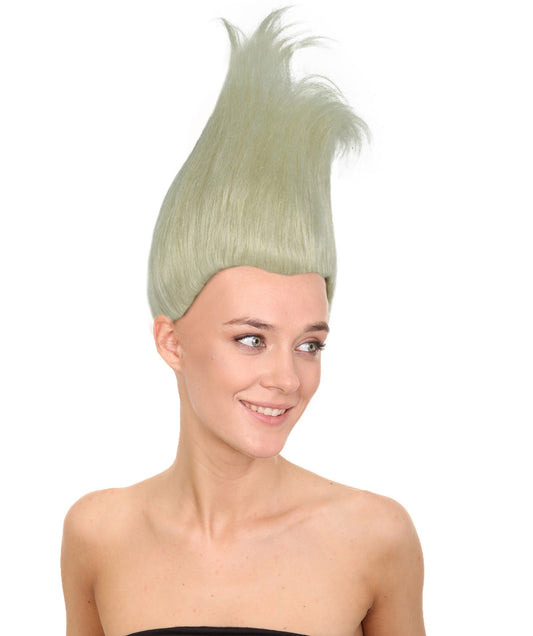 Troll World Tour | Women's Blonde Straight Spiked Troll Wig | Premium Breathable Capless Cap