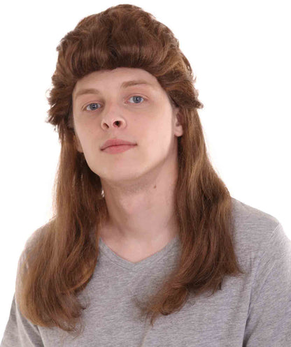 80's Mullet Brown Wig