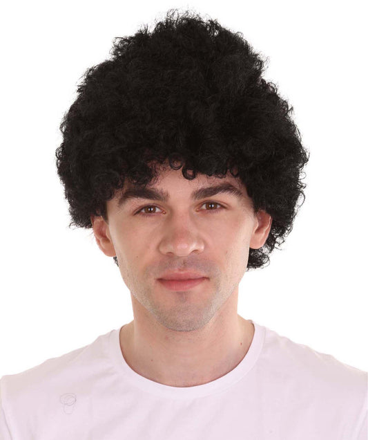 Black  Unisex Afro Wig | Super Size Jumbo Sport Wig