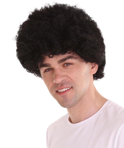 Black  Unisex Afro Wig | Super Size Jumbo Sport Wig