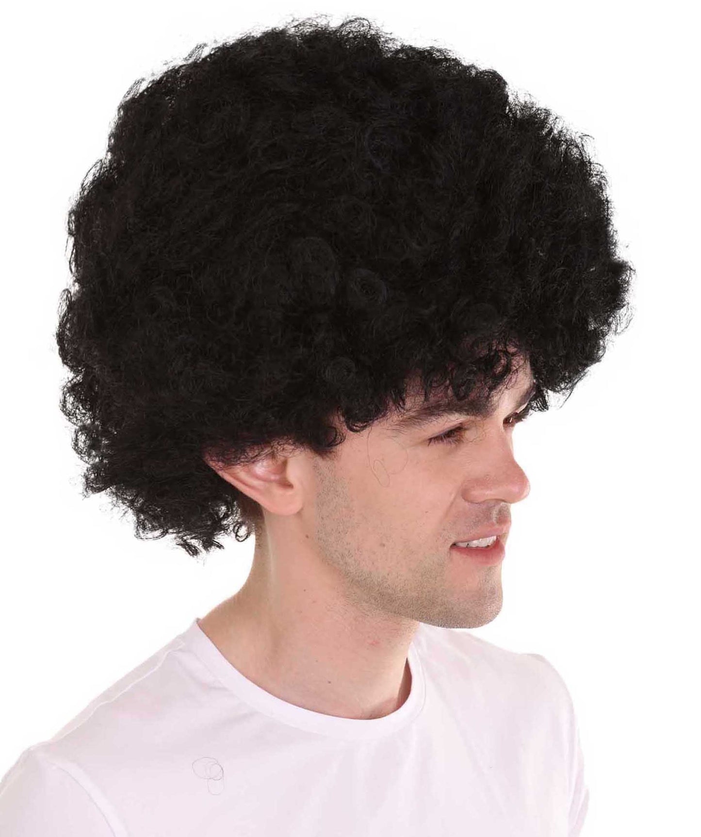 Black  Unisex Afro Wig | Super Size Jumbo Sport Wig