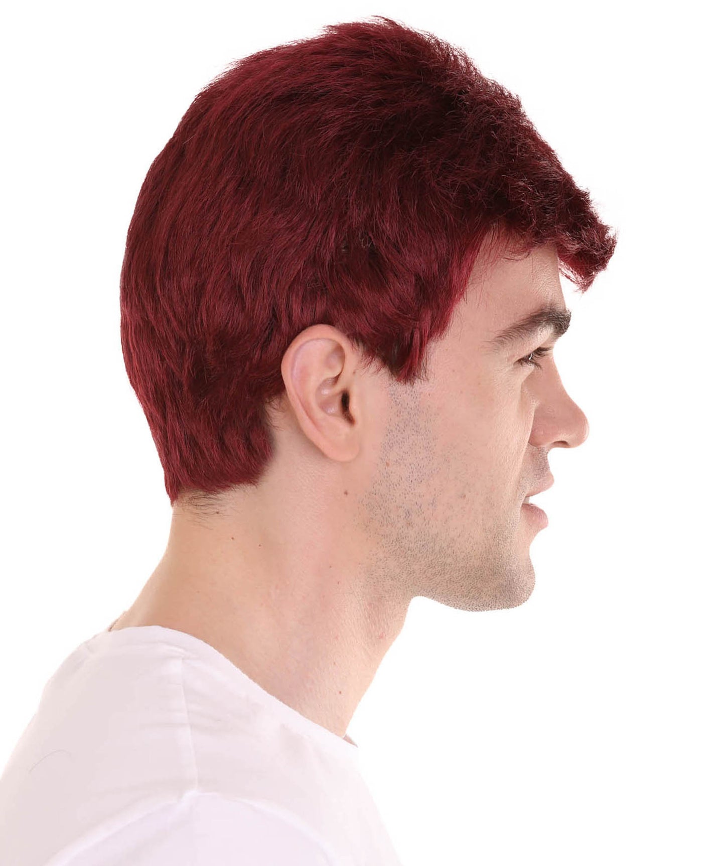 Dark Auburn Men Fancy Wig