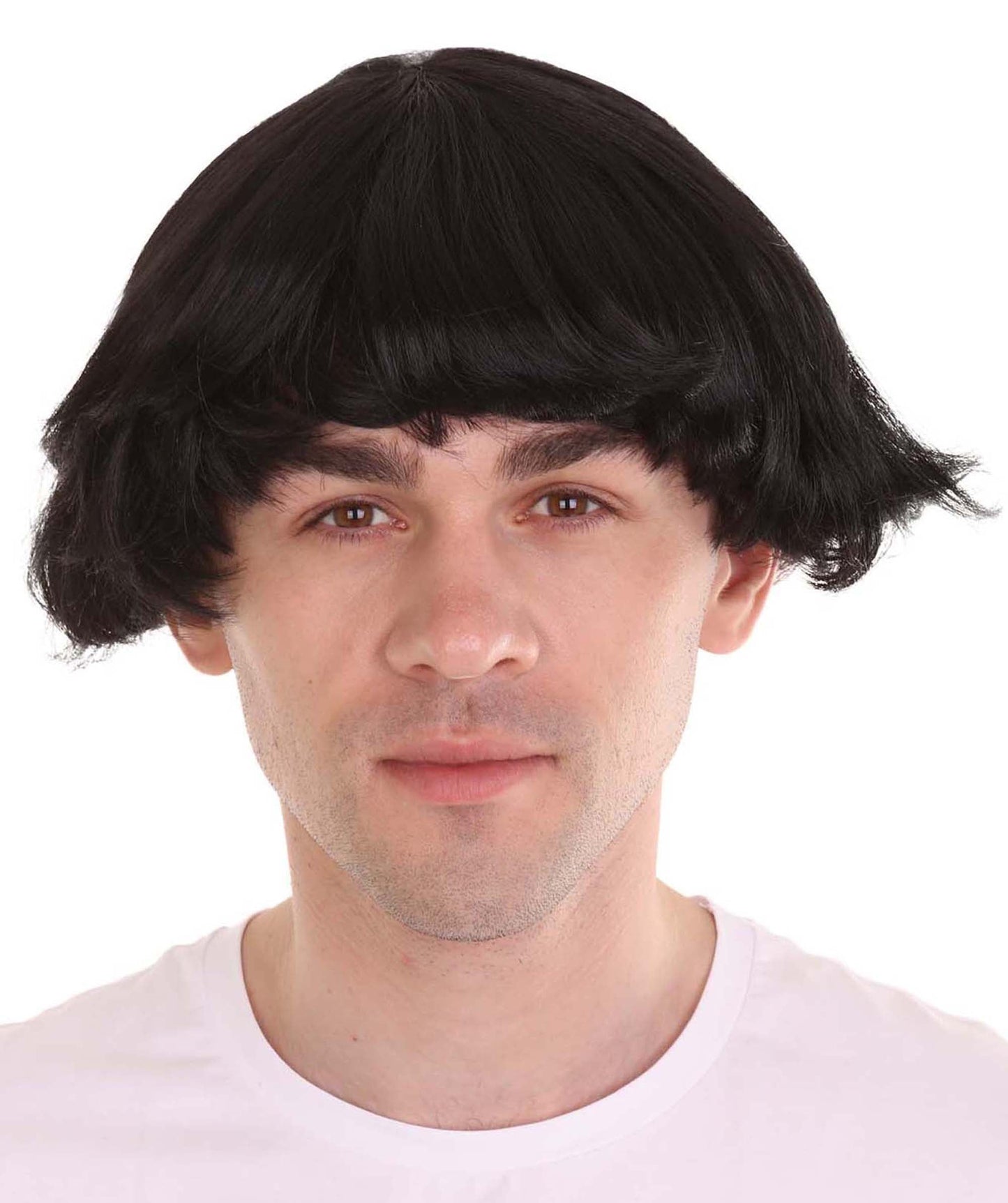 60's Iconic Rock Band Mens Wig | Black Celebrity Wig.