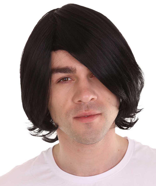King of Pop Mens Wig | Black Pop Star Celebrity Wig | Premium Breathable Capless Cap