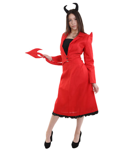 Women's Devilish Diva Costume | Red Halloween Costume