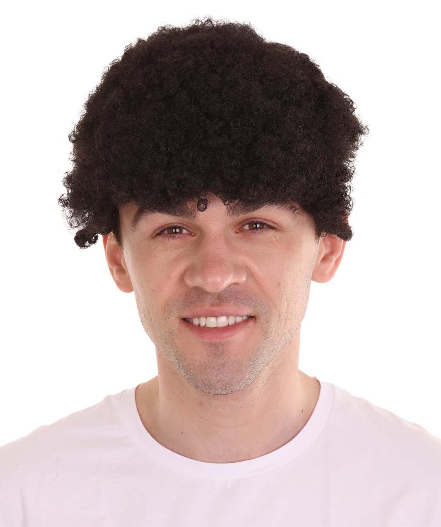 Black Mini Unisex Afro Wig | Cosplay Halloween Wig | Premium Breathable Capless Cap