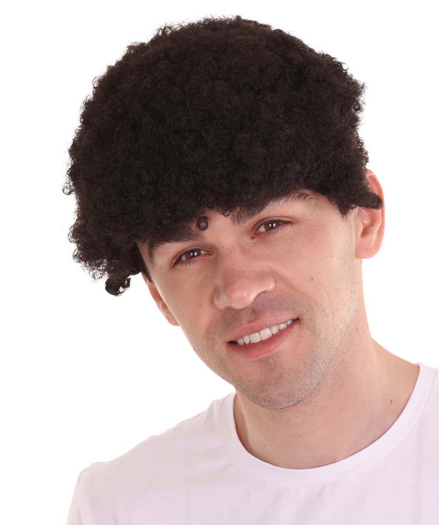 Black Mini Unisex Afro Wig | Cosplay Halloween Wig | Premium Breathable Capless Cap