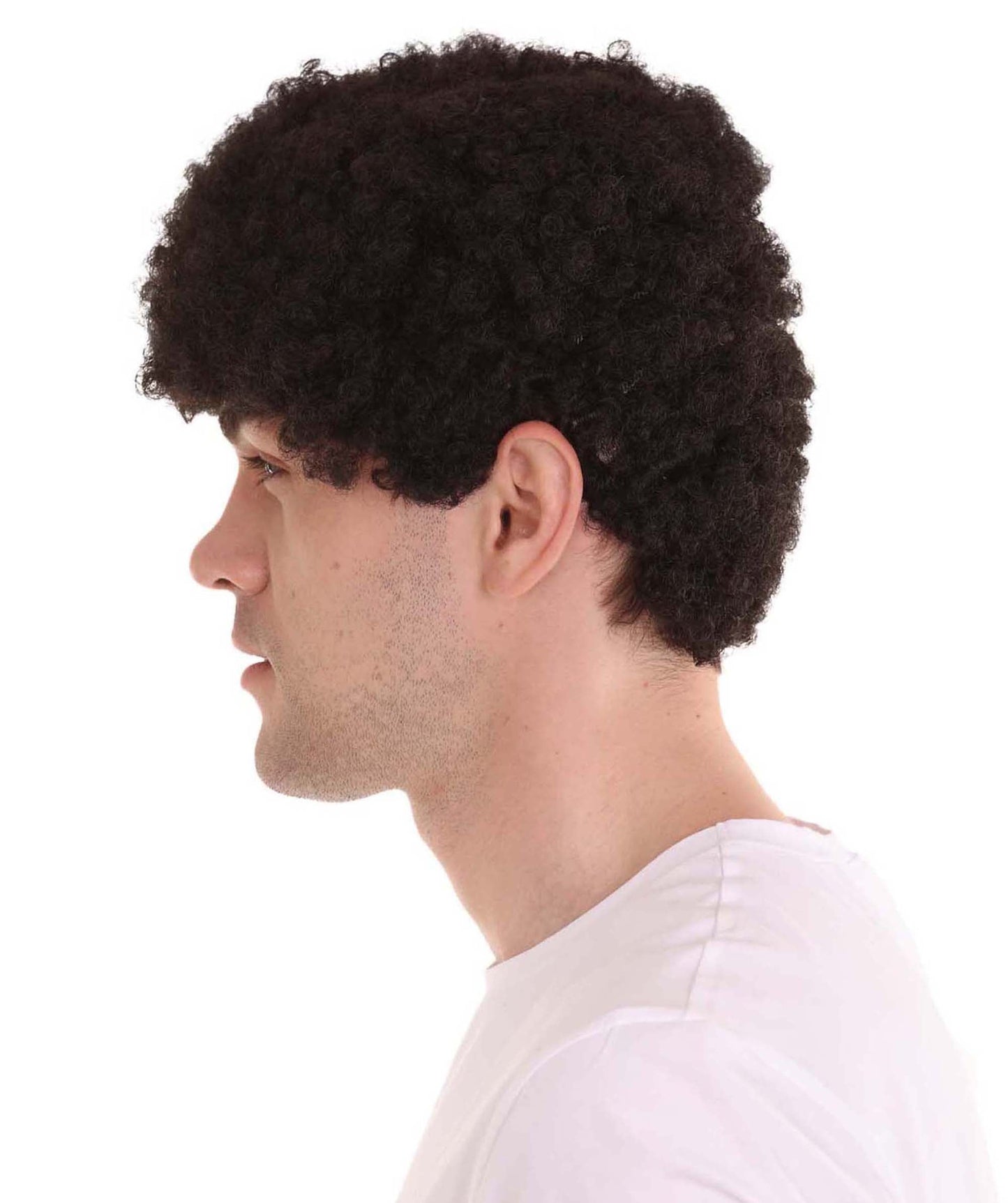 Black Mini Unisex Afro Wig | Cosplay Halloween Wig | Premium Breathable Capless Cap