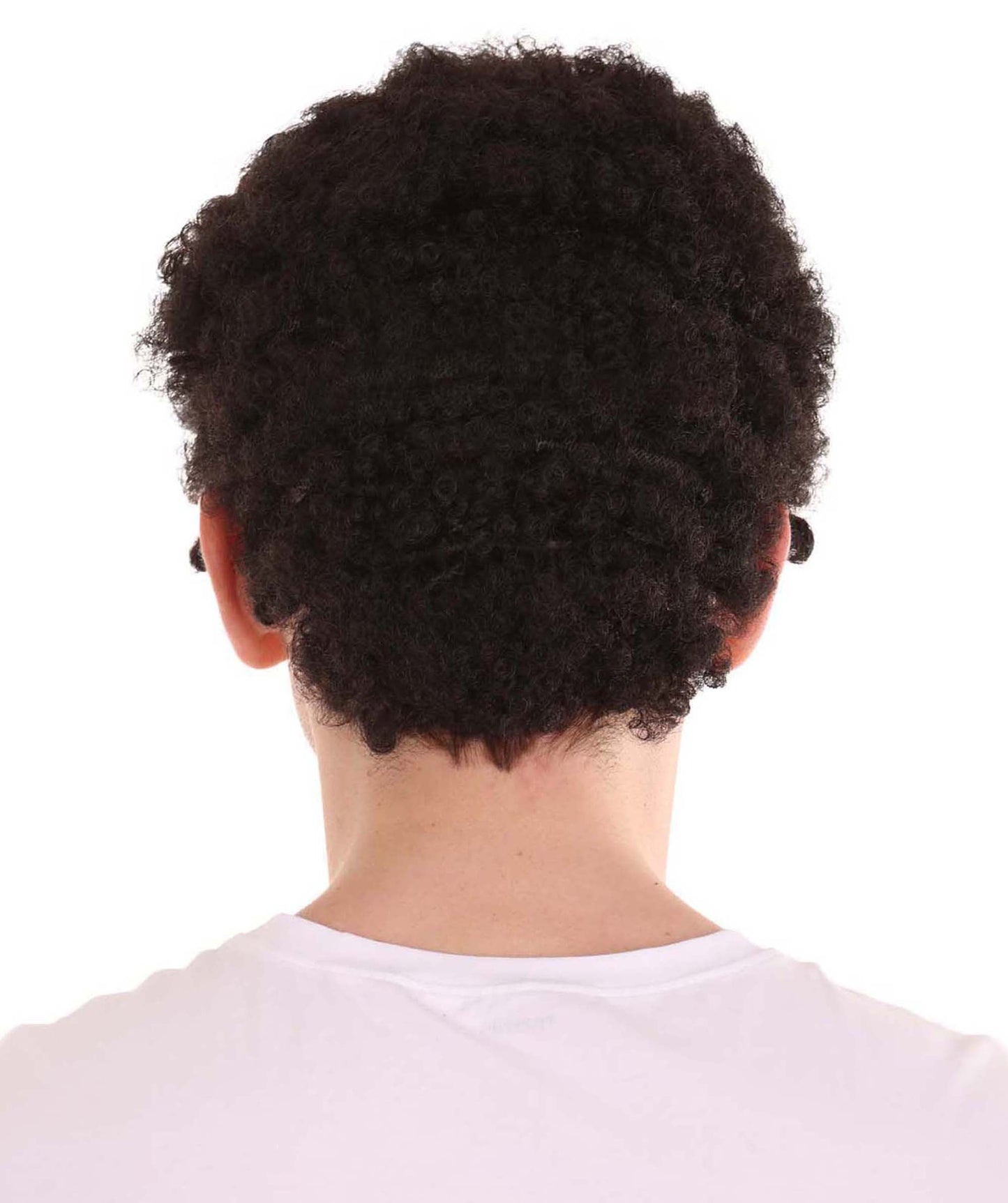 Black Mini Unisex Afro Wig | Cosplay Halloween Wig | Premium Breathable Capless Cap