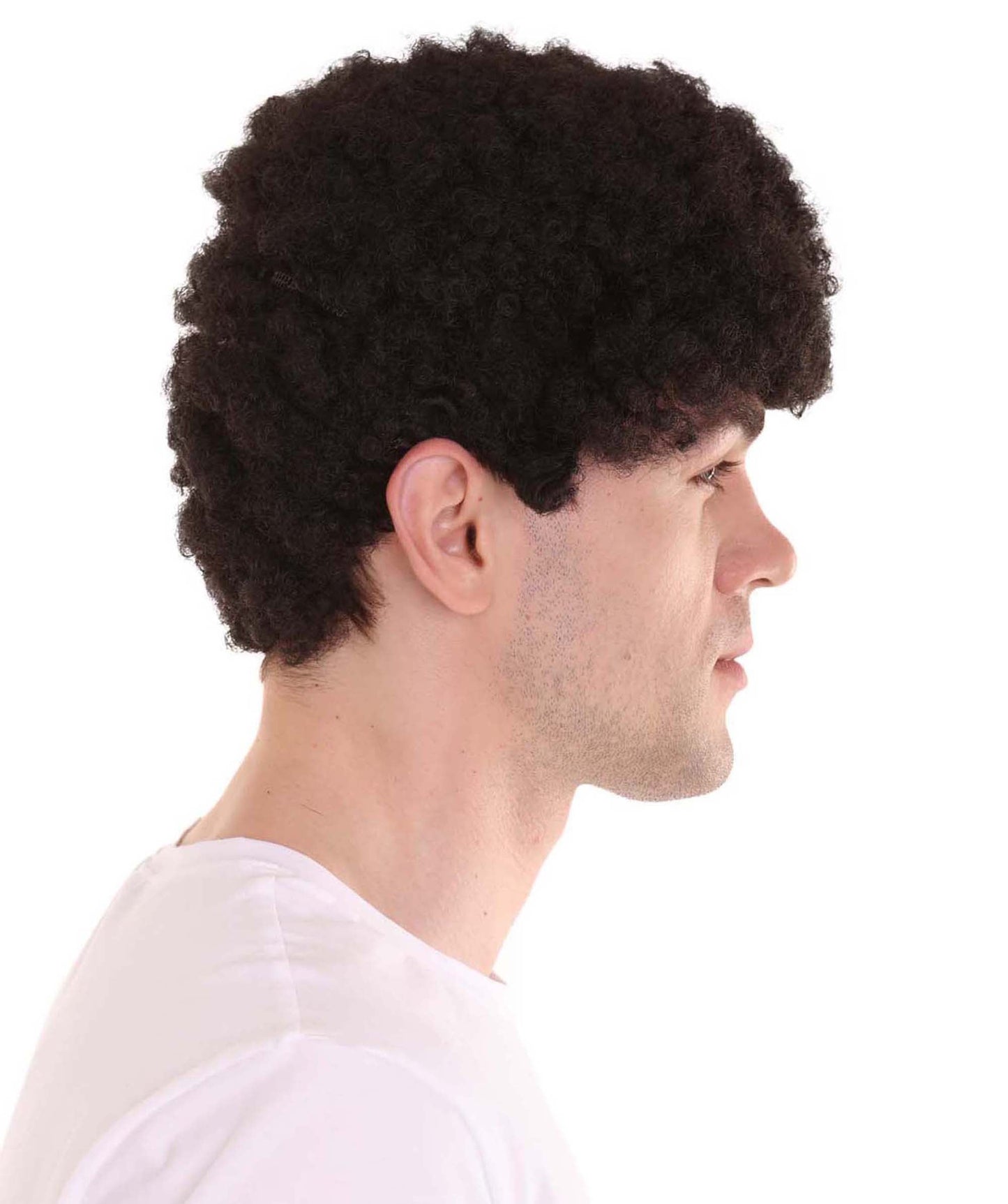 Black Mini Unisex Afro Wig | Cosplay Halloween Wig | Premium Breathable Capless Cap