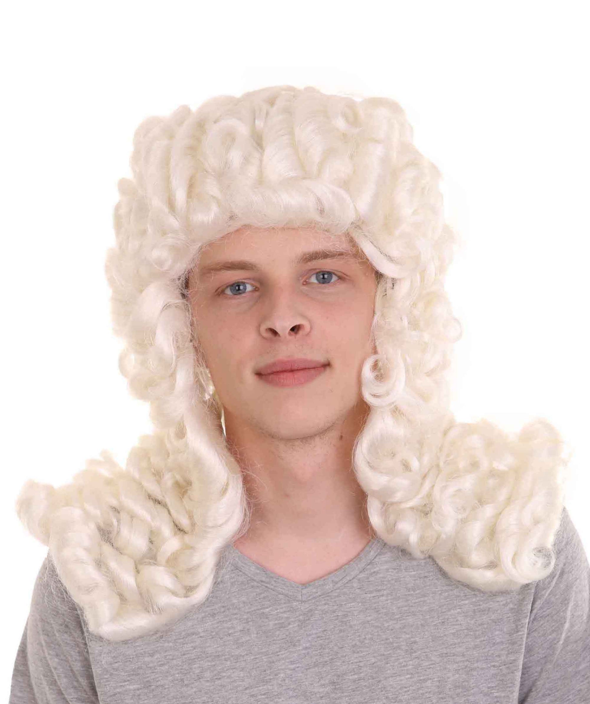 Off white Historical Judge Wig