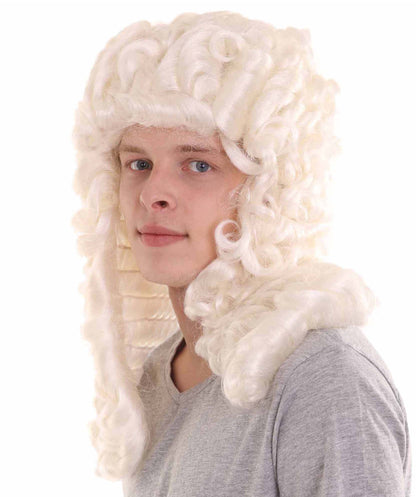 Off white Historical Judge Wig