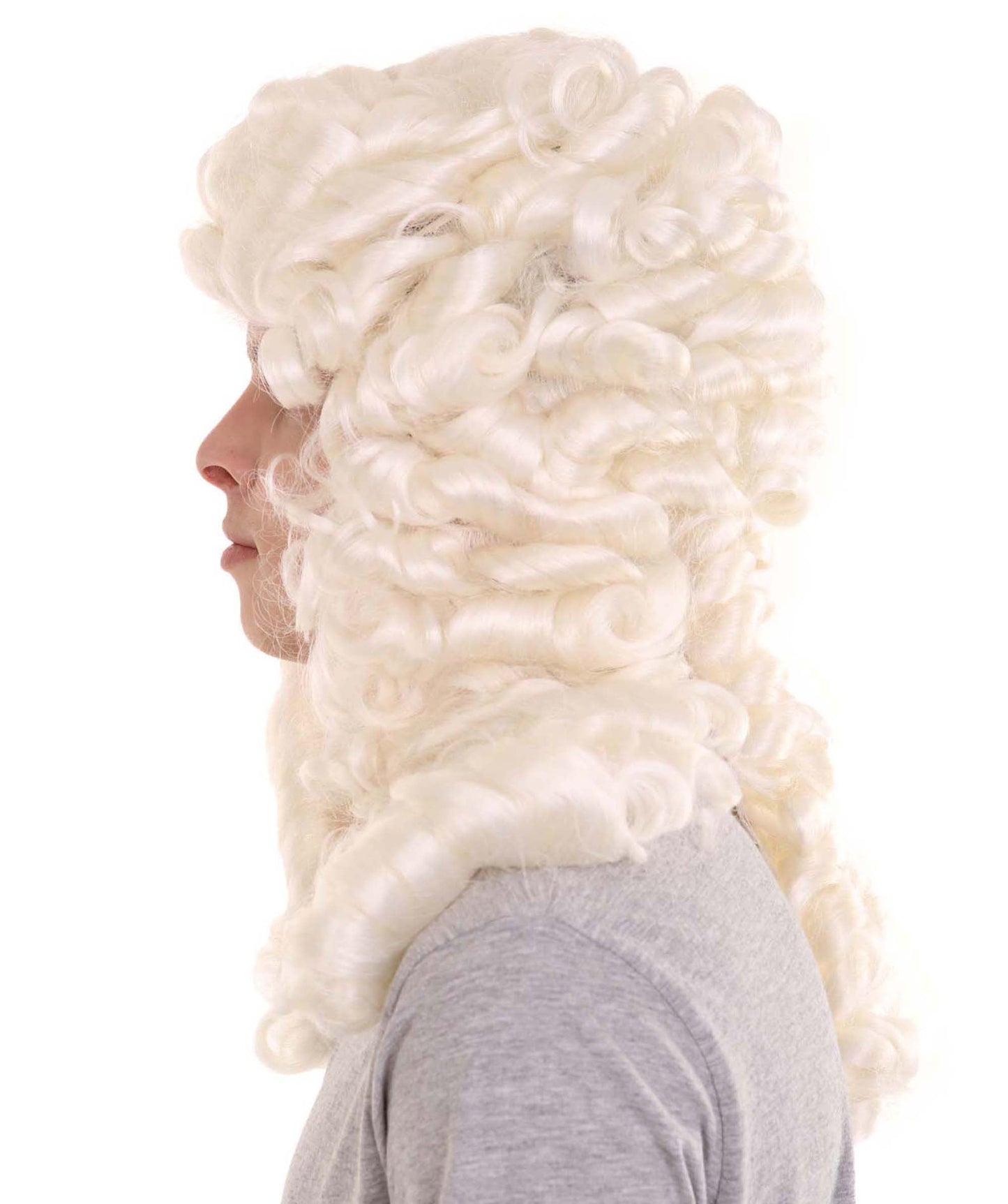 Off white Historical Judge Wig