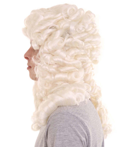 Off white Historical Judge Wig