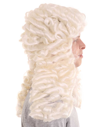 Off white Historical Judge Wig