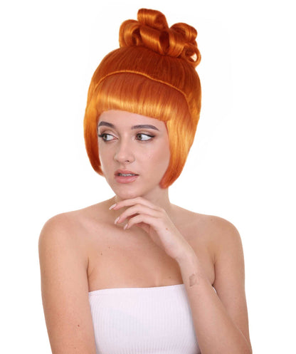 Auburn Animated Lucy Updo Wig