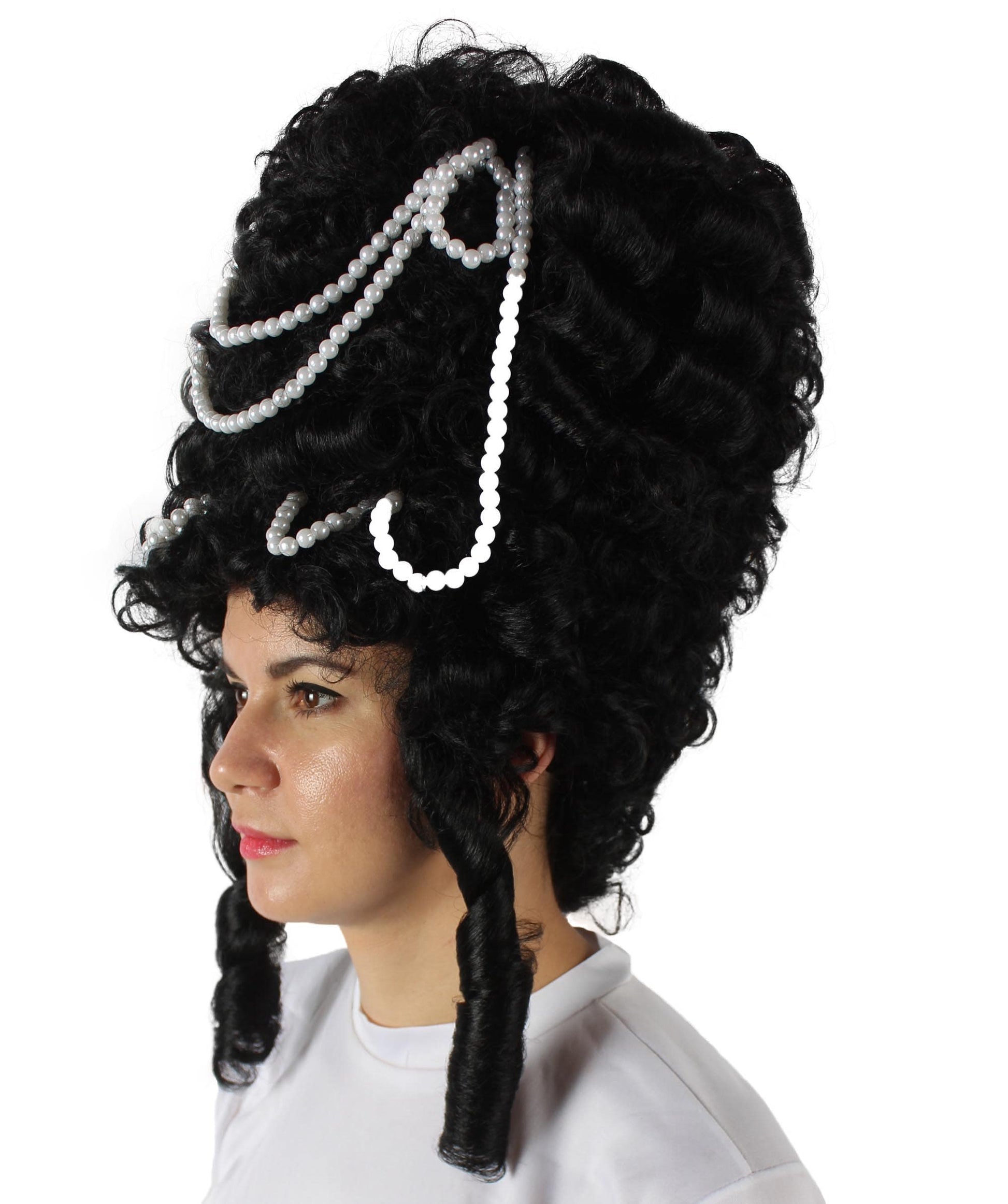 Black Baroque Marie Antoinette Wig