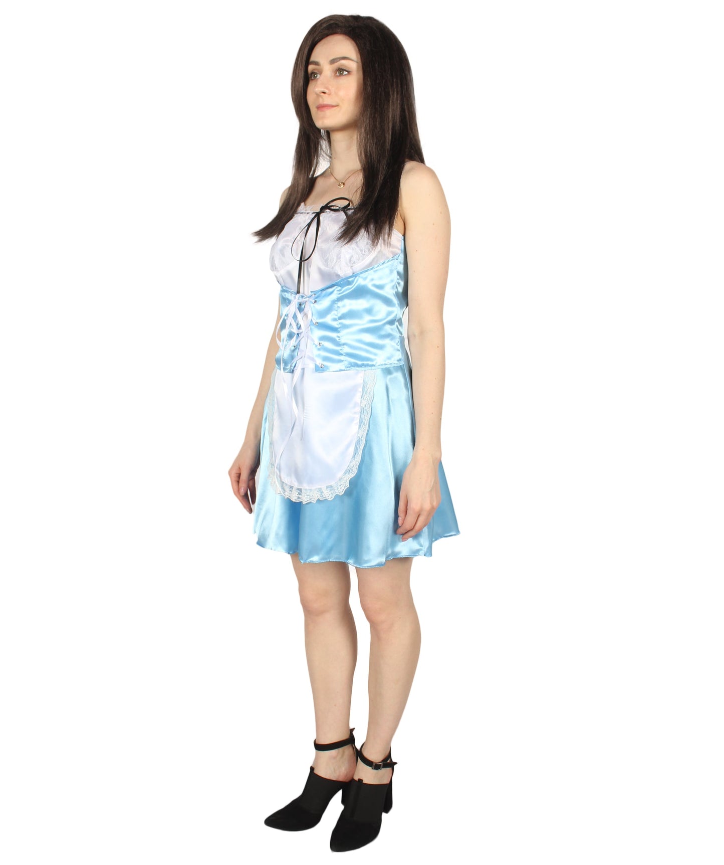 Women's French Maid Costume | Lt. Blue Fancy Costume