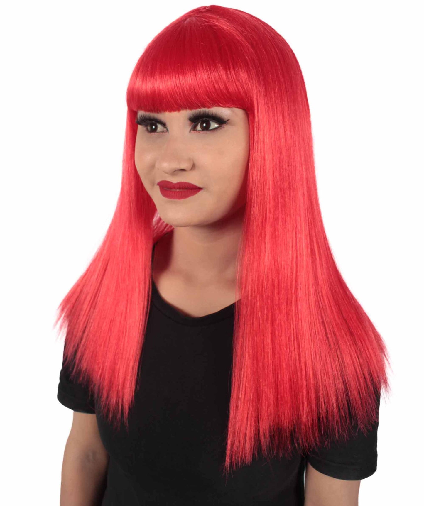 Red Straight Length Diva Wig